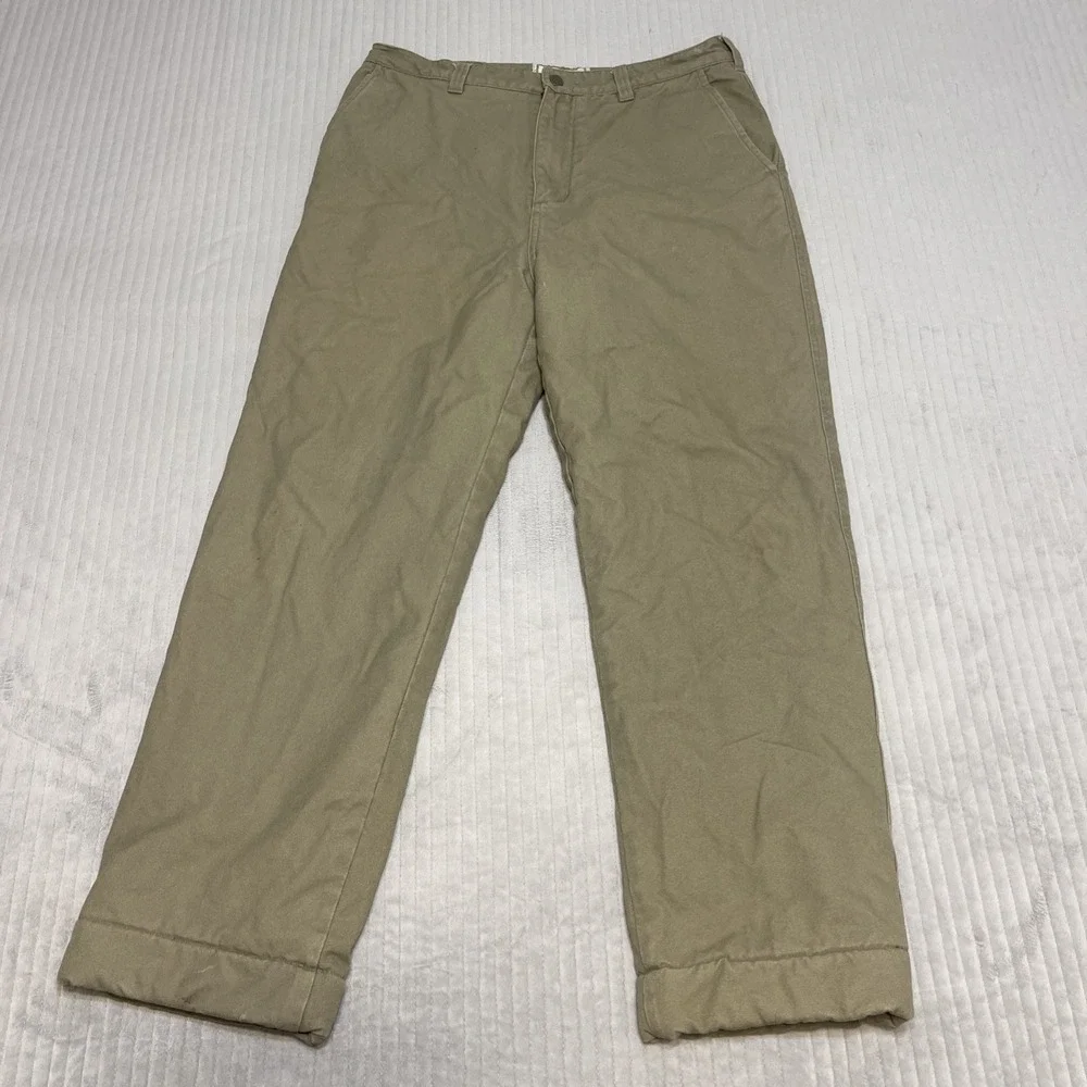 Mcalister Fleece Lined Pants Sz 34x27 Brown Cotton Outdoor